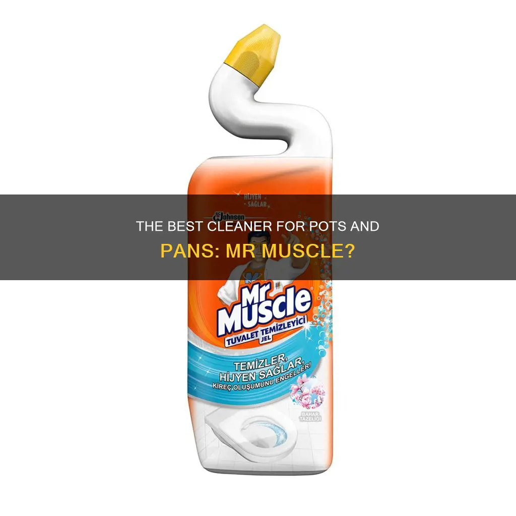 can I use mr muscle on pots and pans