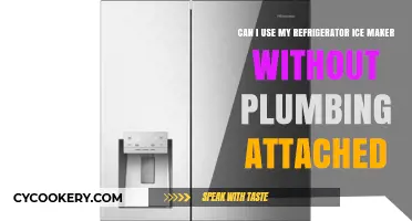 Using Your Refrigerator Ice Maker Without Plumbing: Is It Possible?