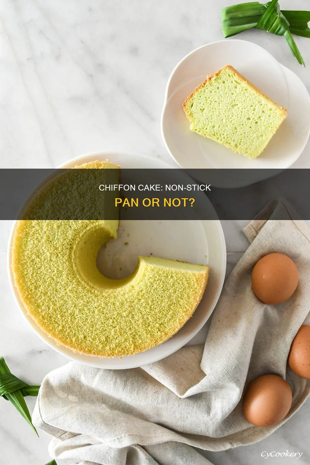 can I use non stick pan for chiffon cake