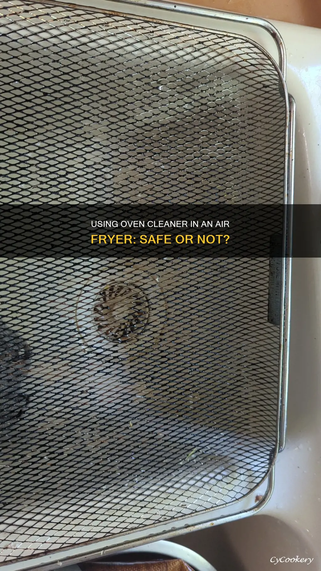 can i use oven cleaner in my air fryer