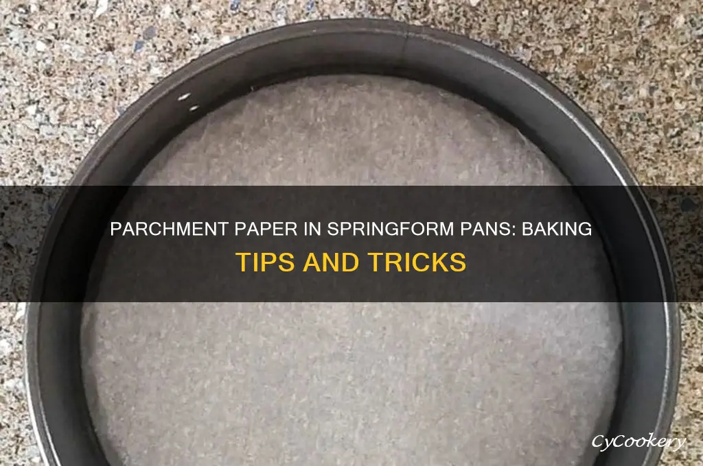 can I use parchment paper in a springform pan