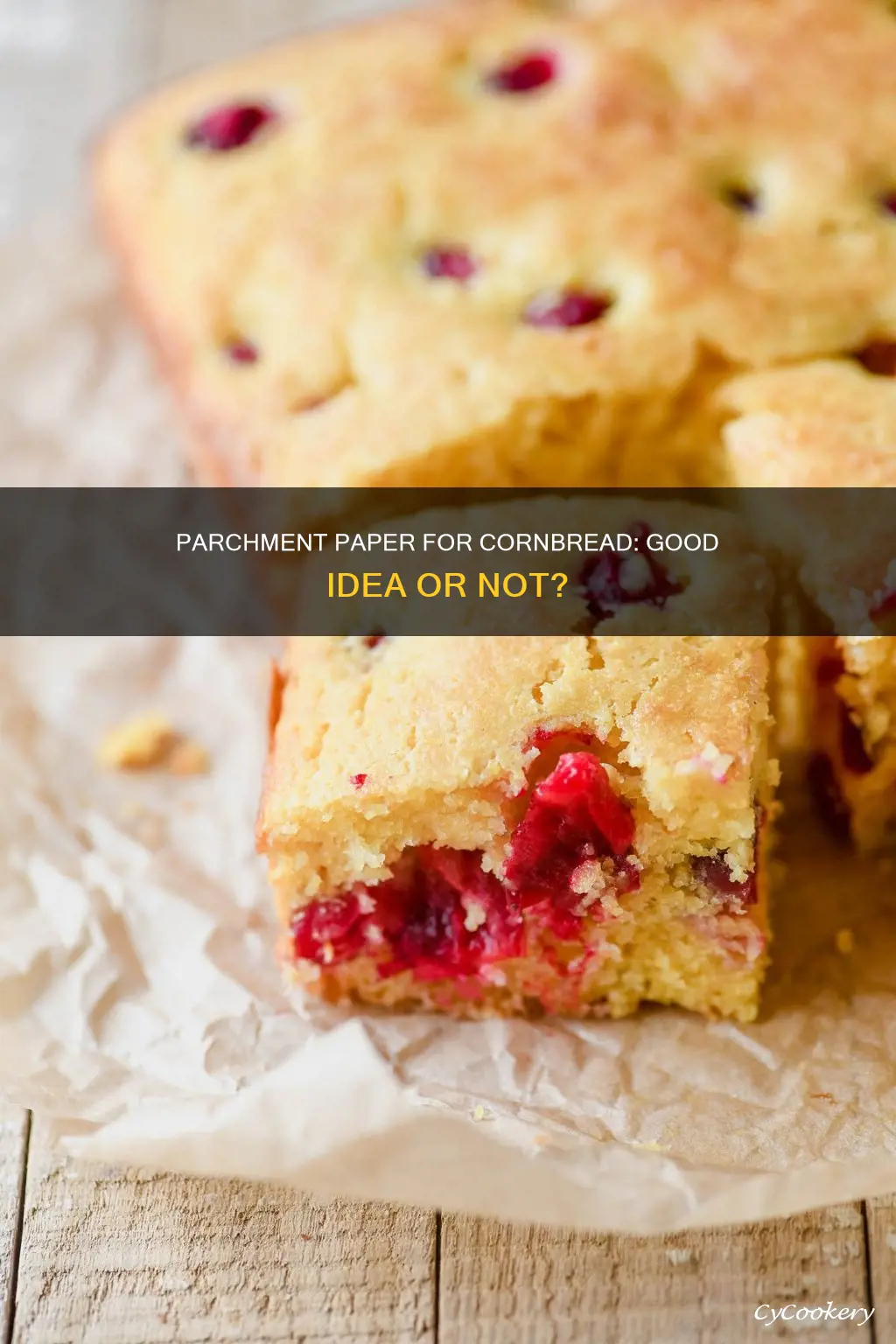 can I use parchment paper to line pan for cornbread
