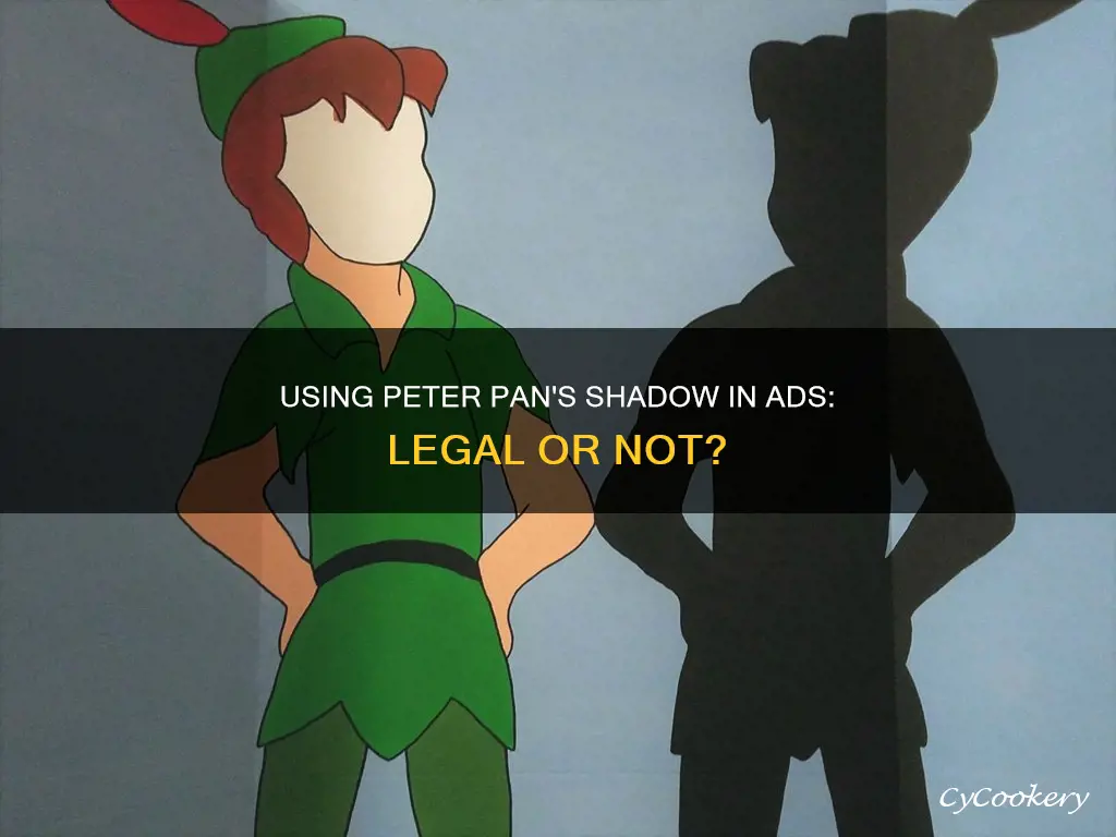 can I use peter pan shadow in my ad