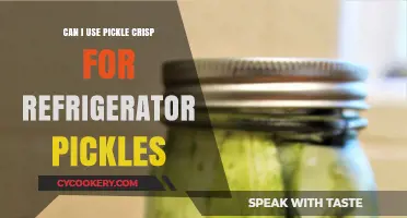 Using Pickle Crisp for Refrigerator Pickles: Tips and Tricks