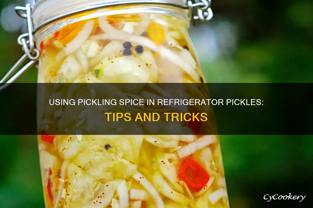 can i use pickling spice in refrigerator pickles