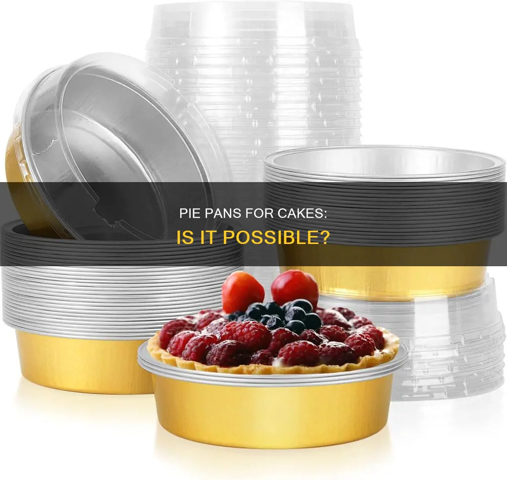 can I use pie pans for cake