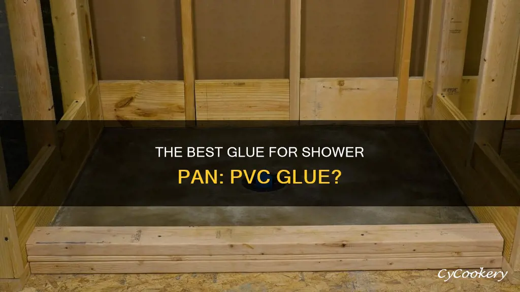 can I use pvc glue on shower pan