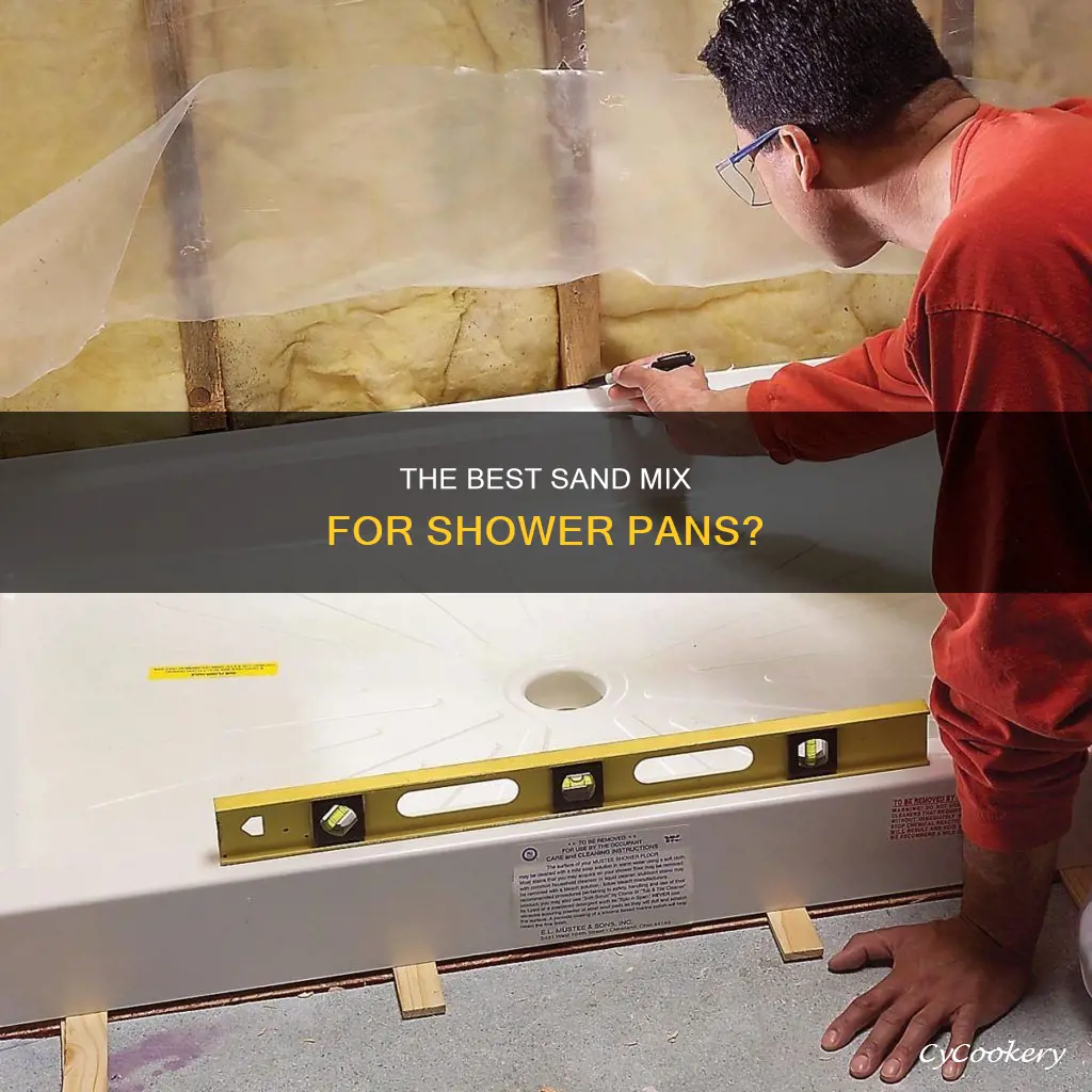 can I use quikrete sand topping mix for shower pan