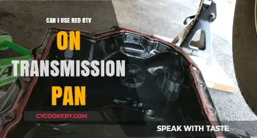RTV for Transmission Pan: Red Sealant Safe?