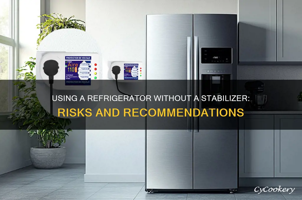 can i use refrigerator without stabilizer