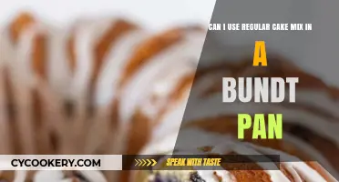 Using Regular Cake Mix in a Bundt Pan?