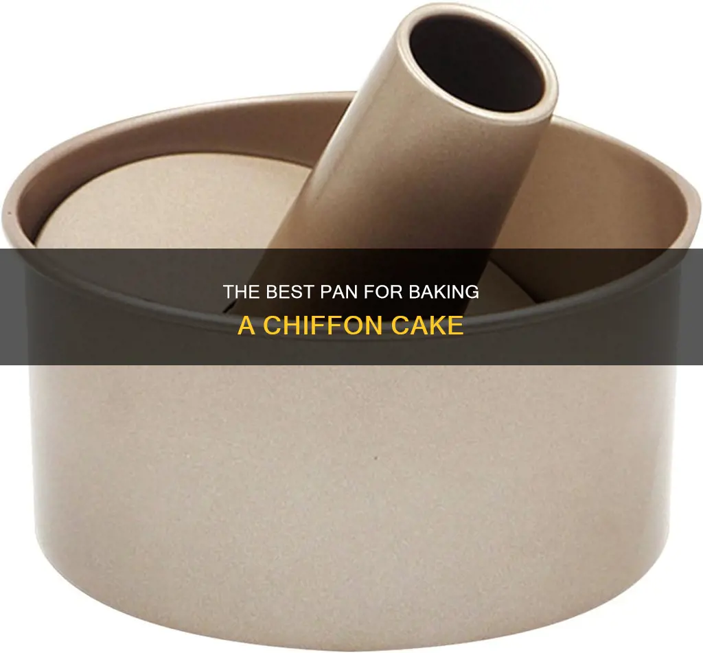 can I use regular pan for chiffon cake