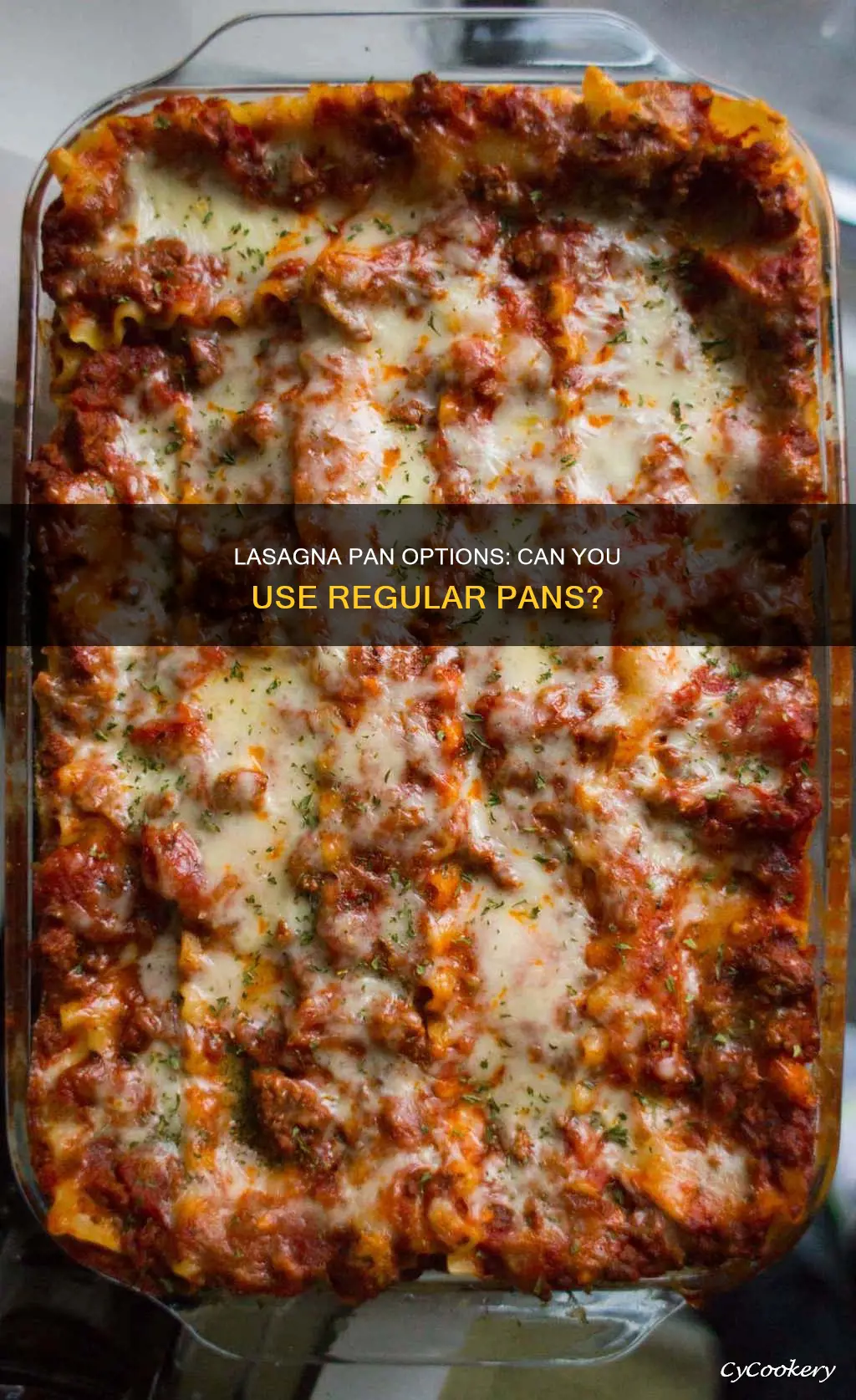 can I use regular pan for lasagna
