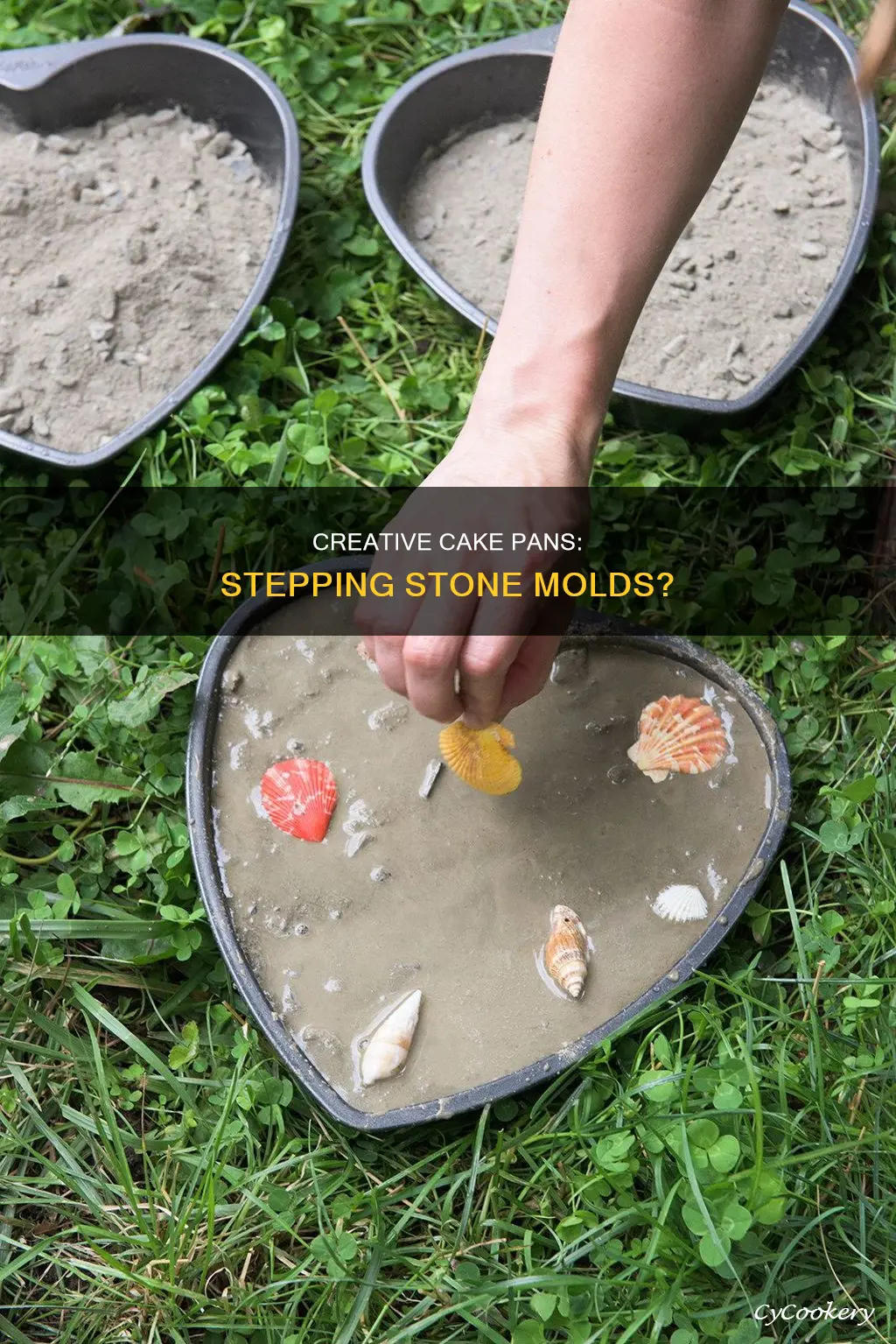 can I use round cake pans for stepping stone molds