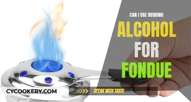 The Best Fondue Fuel: Isopropyl Alcohol?