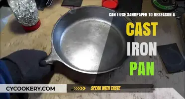 How to Reseason a Cast Iron Pan with Sandpaper?