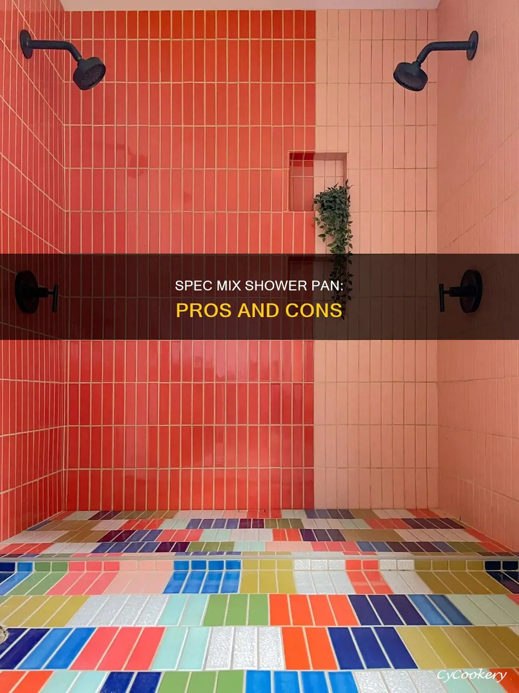 can I use spec mix for shower pan