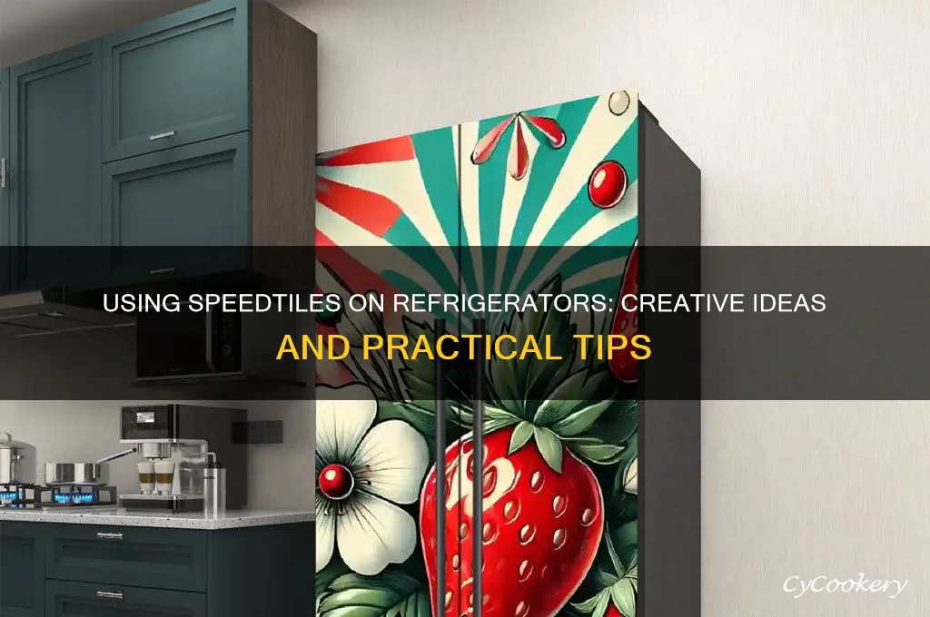 can i use speedtiles on my refrigerator
