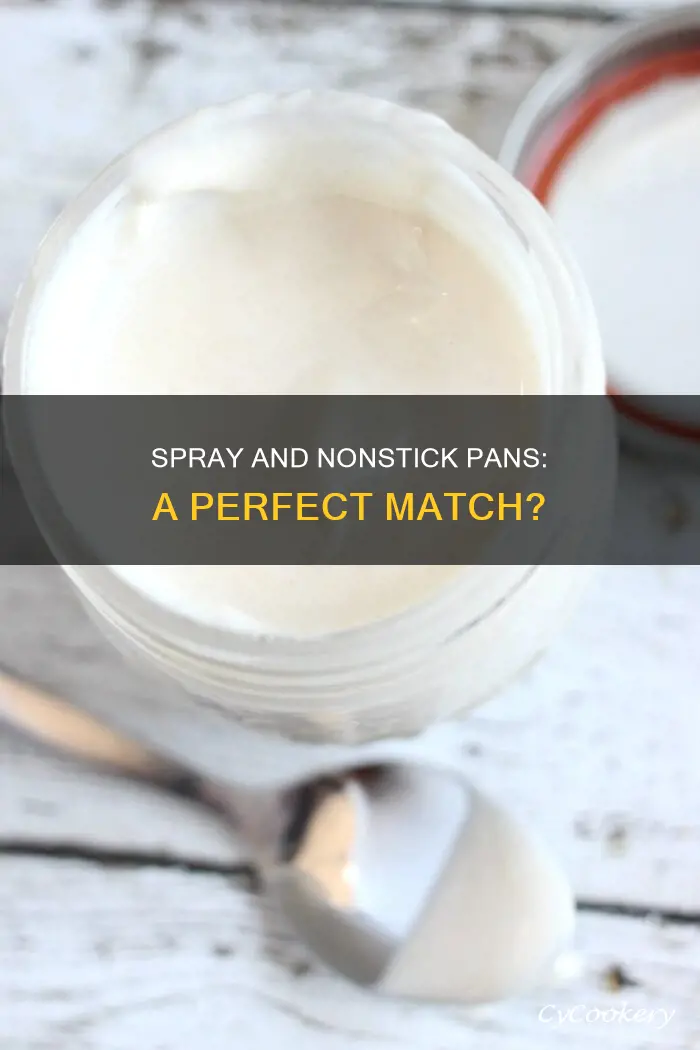 can I use spray on nonstick pan