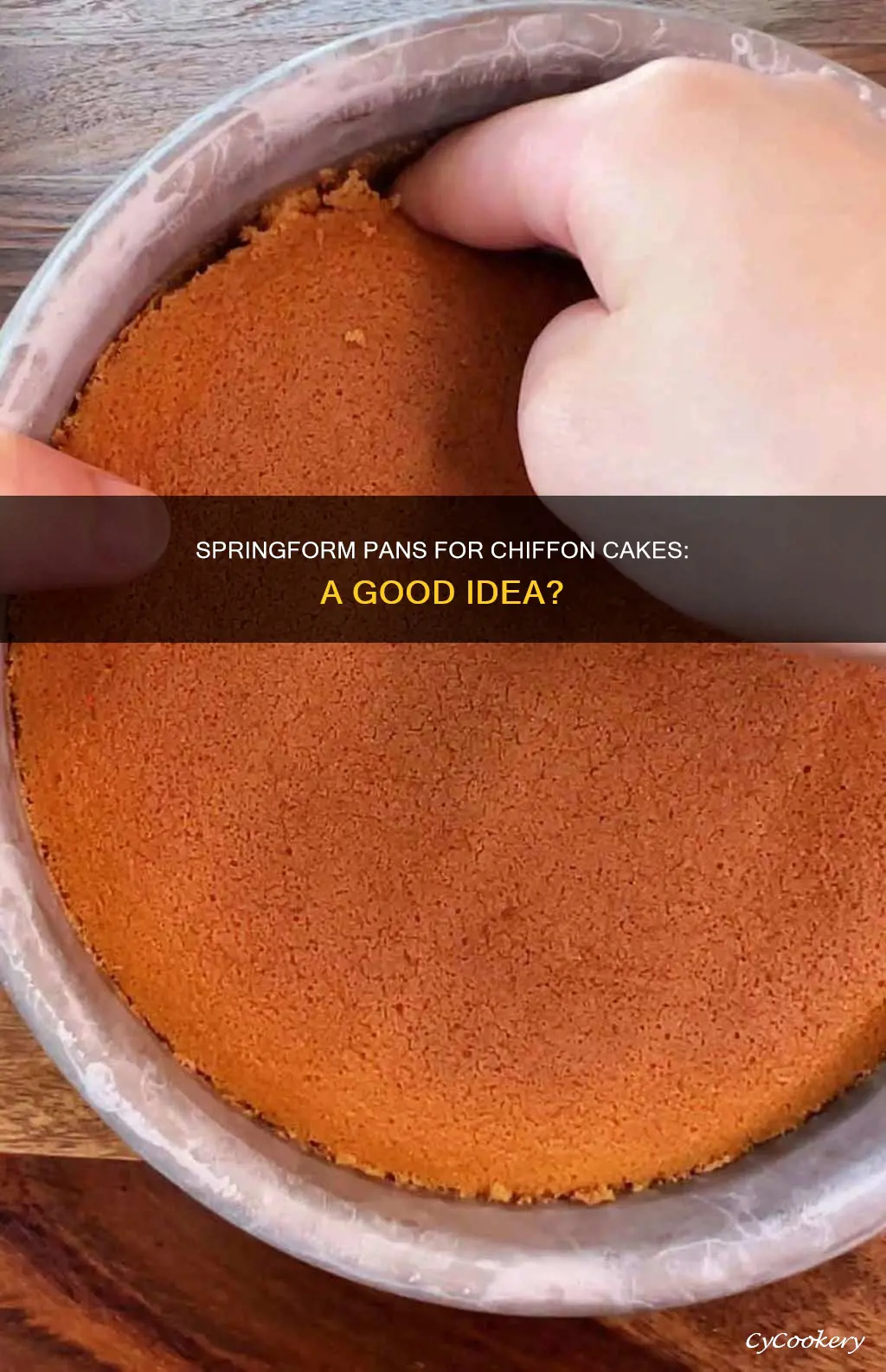 can I use springform pan for chiffon cake
