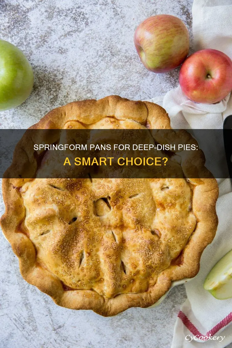 can I use springform pan for deep dish pie