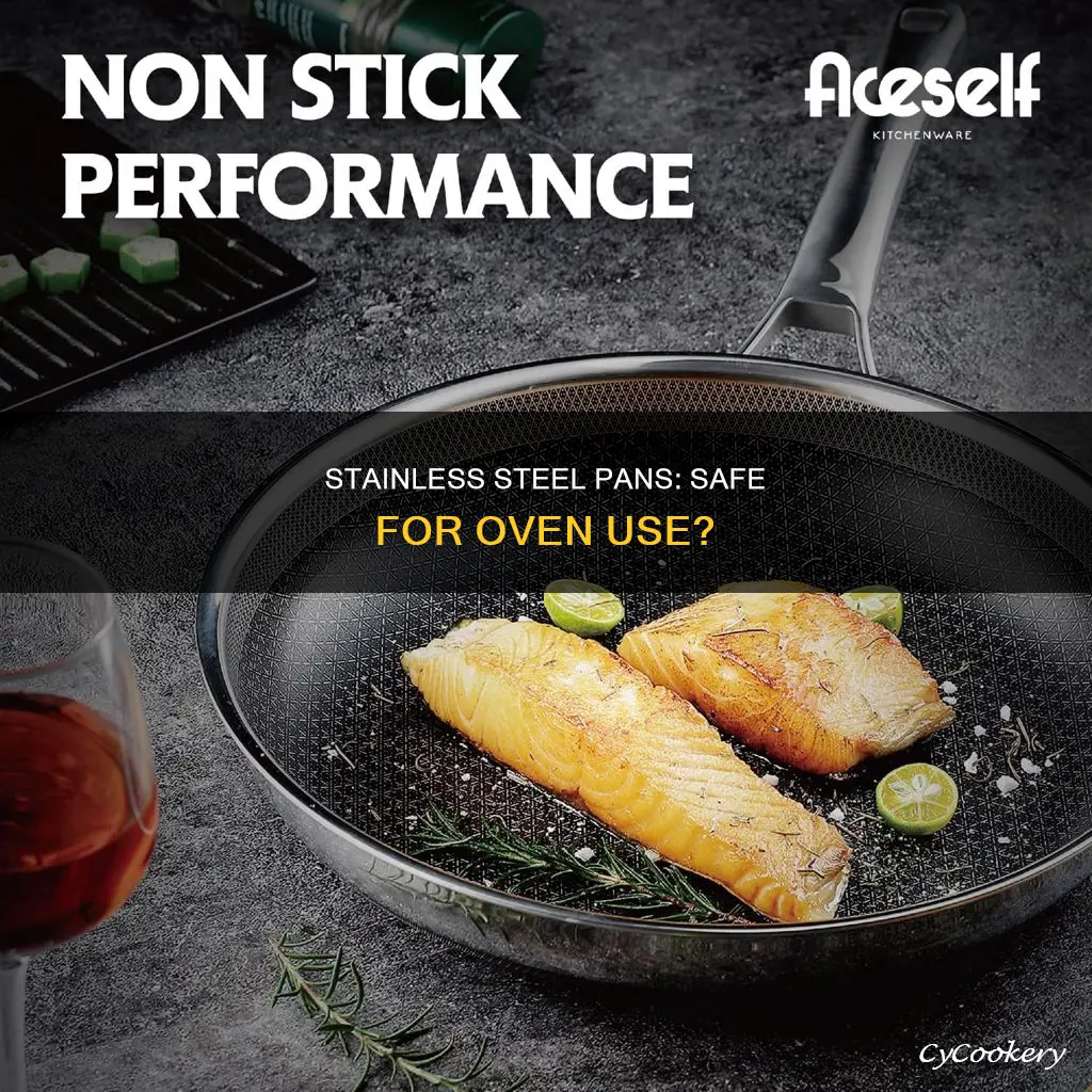 can I use stainless steel pan in oven