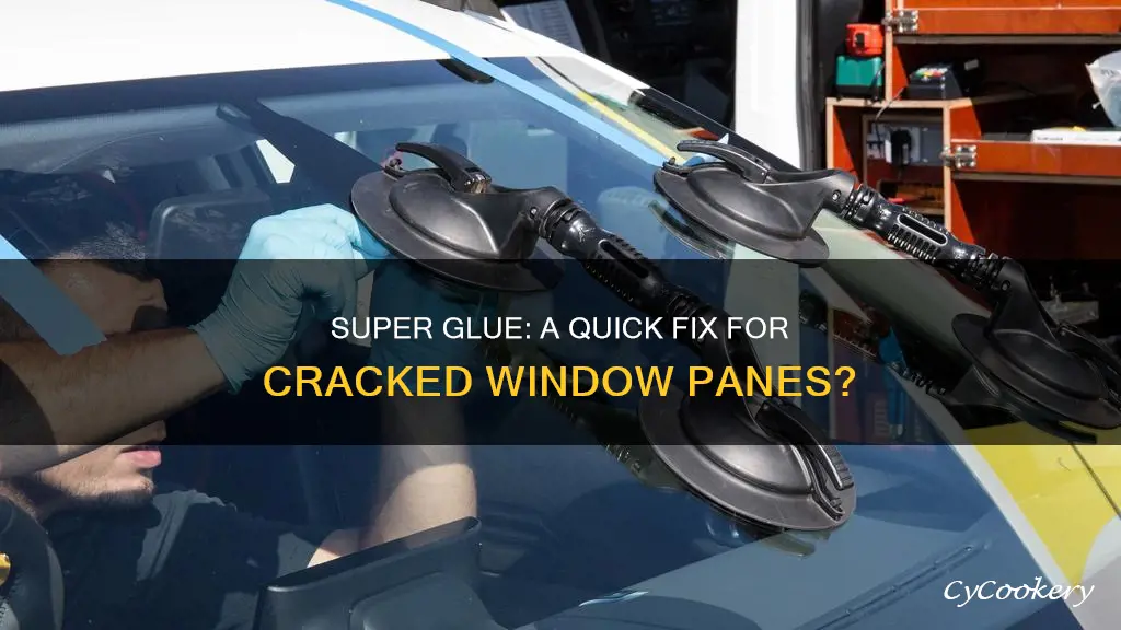 can I use super glue to fix cracked window pane
