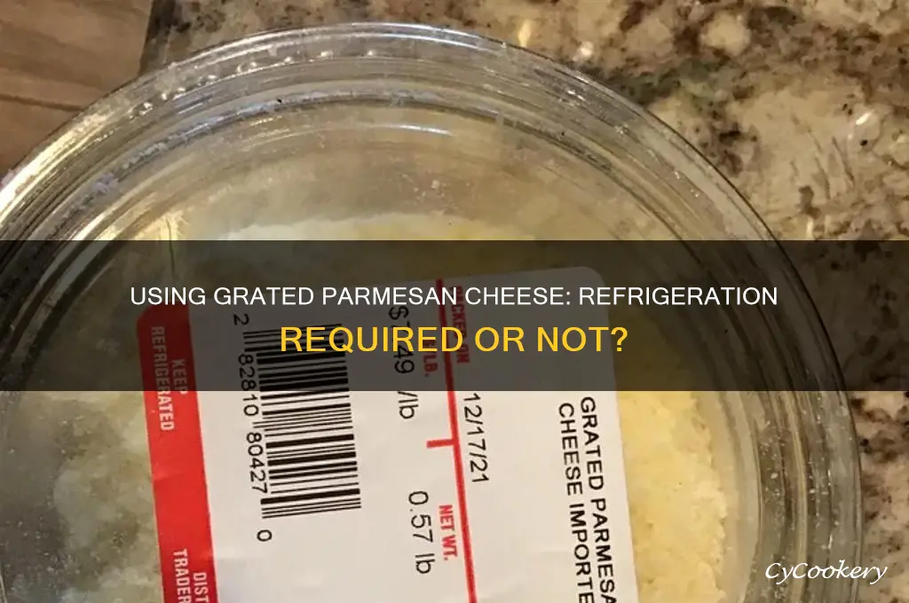 can i use the graded parmesean cheese if not refrigerated