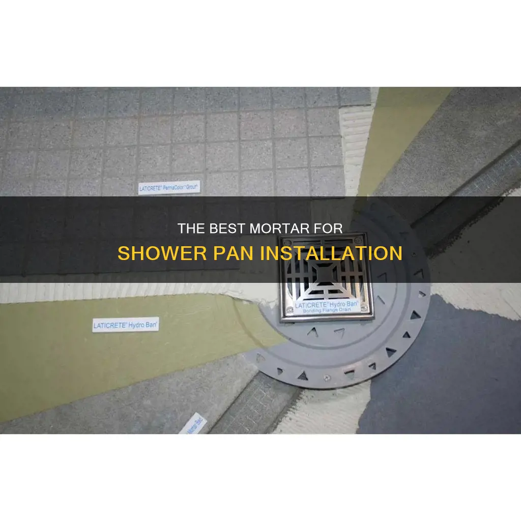 can I use type s mortar for shower pan