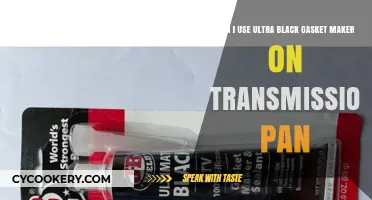 Using Ultra Black Gasket Maker on Transmission Pan: Good Idea?