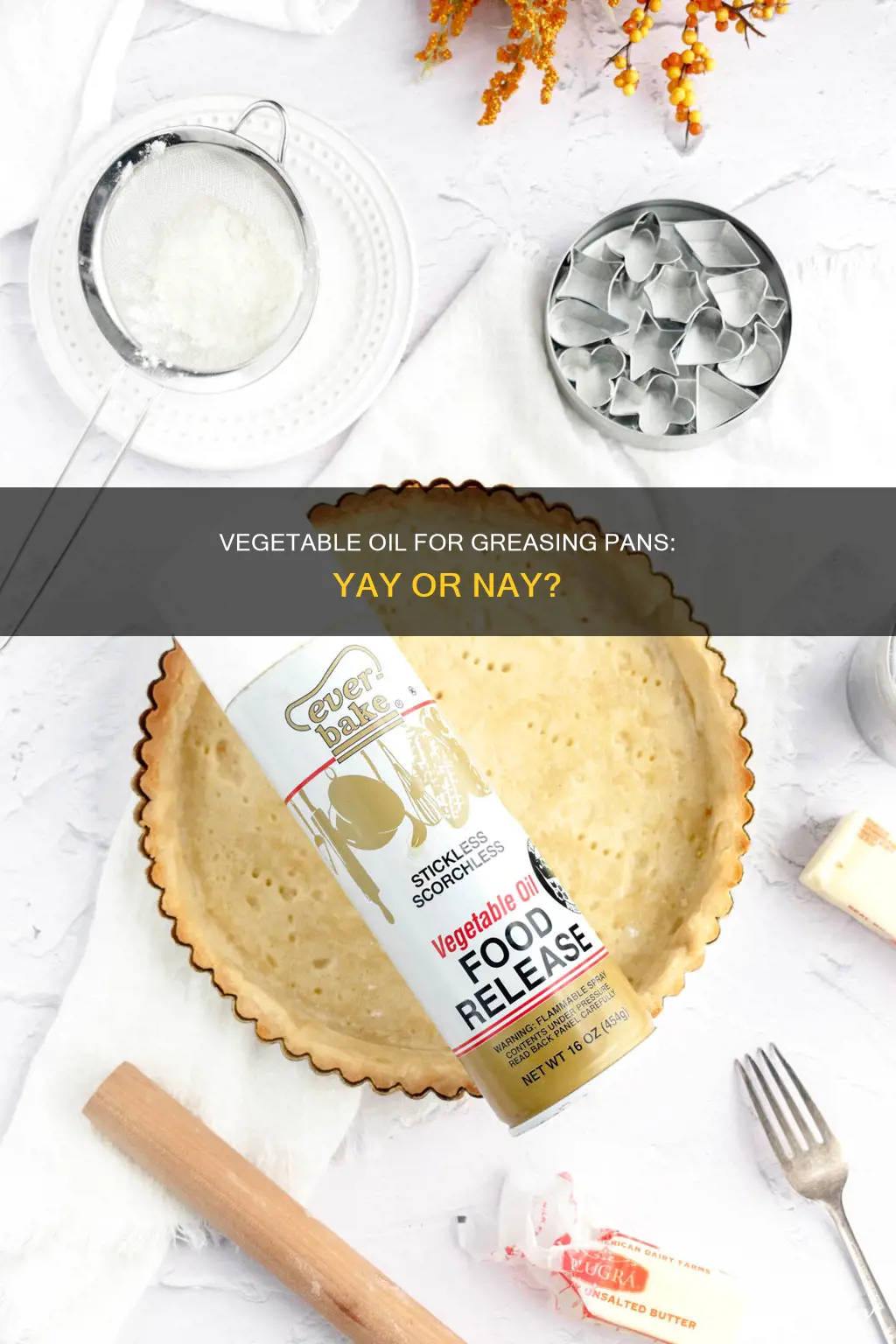 can I use vegetable oil to grease a pan