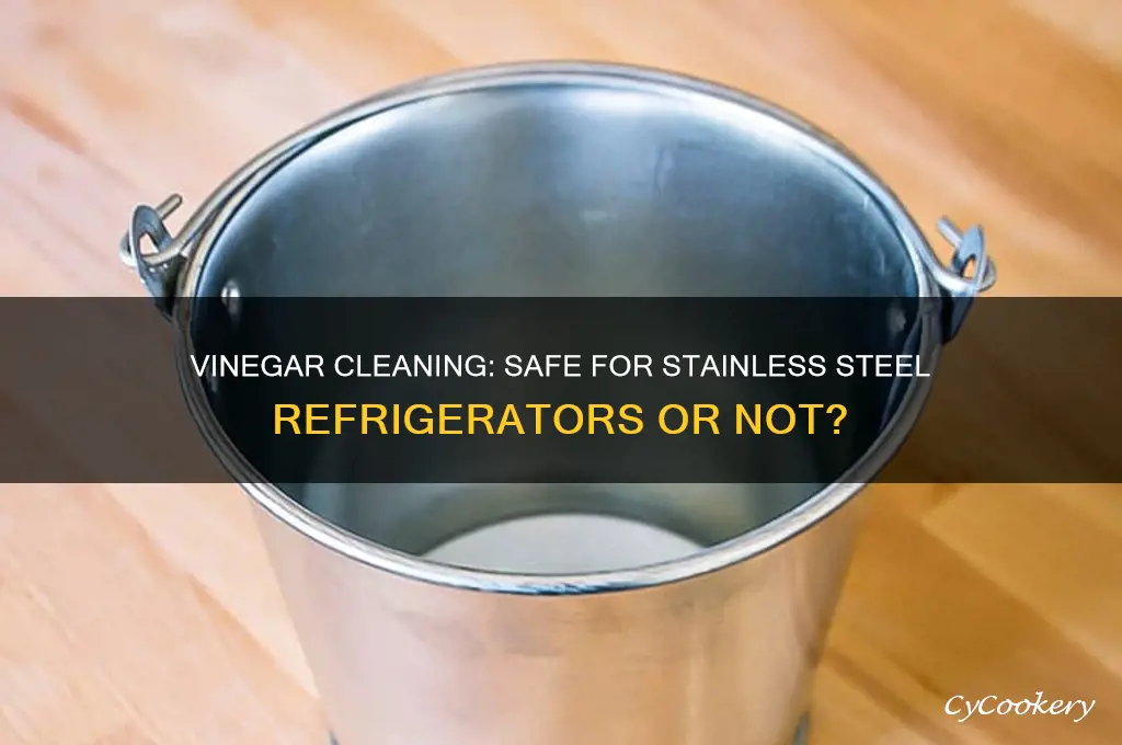 can i use vinegar to clean my stainless steel refrigerator