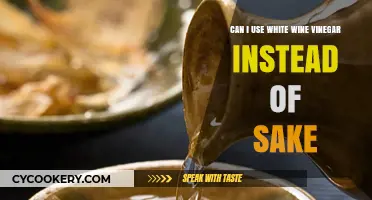 White Wine Vinegar as Sake Substitute: A Culinary Experiment