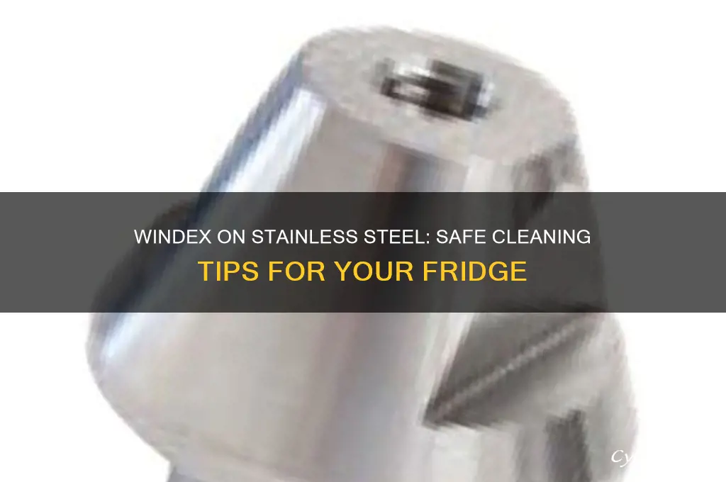 can i use windex on my stainless steel refrigerator