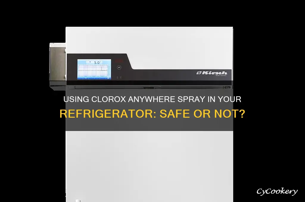can i used clorex anywhere spray in my refrigerator