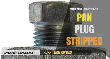 How to Fix an Oil Pan Plug with Tape?