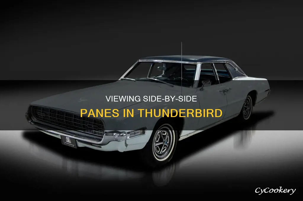 can I view side by side panes in thunderbird