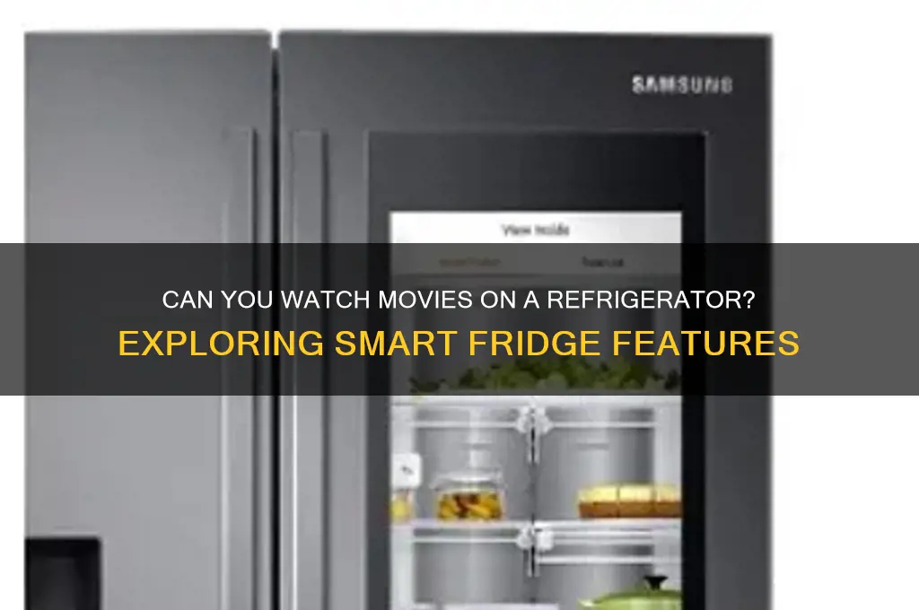 can i watch movie on refrigerator