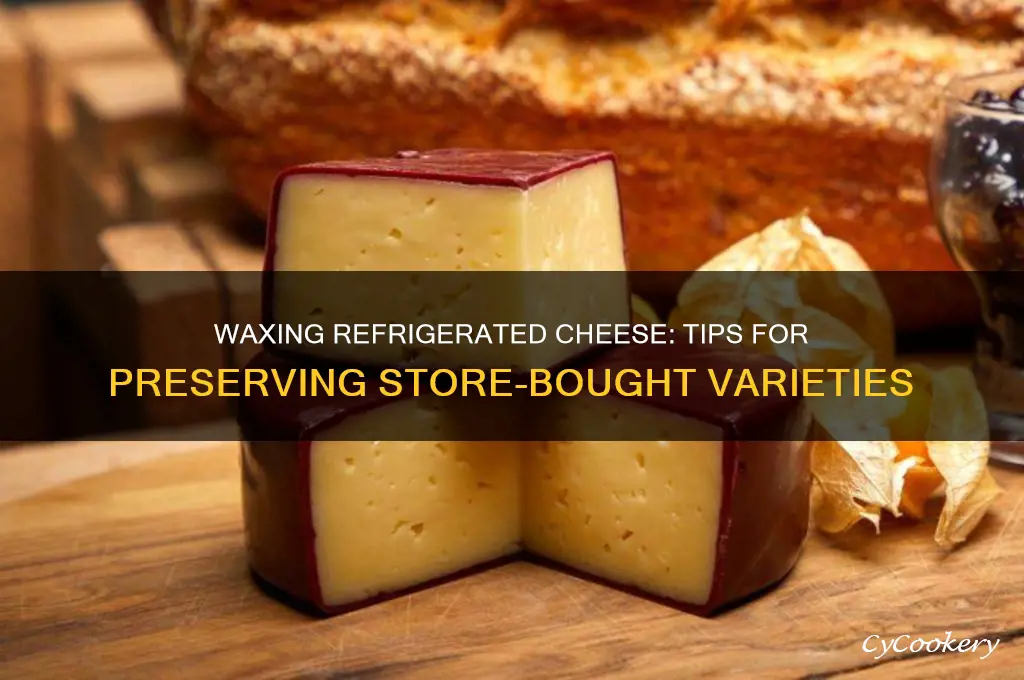 can i wax store bought refrigerated cheese
