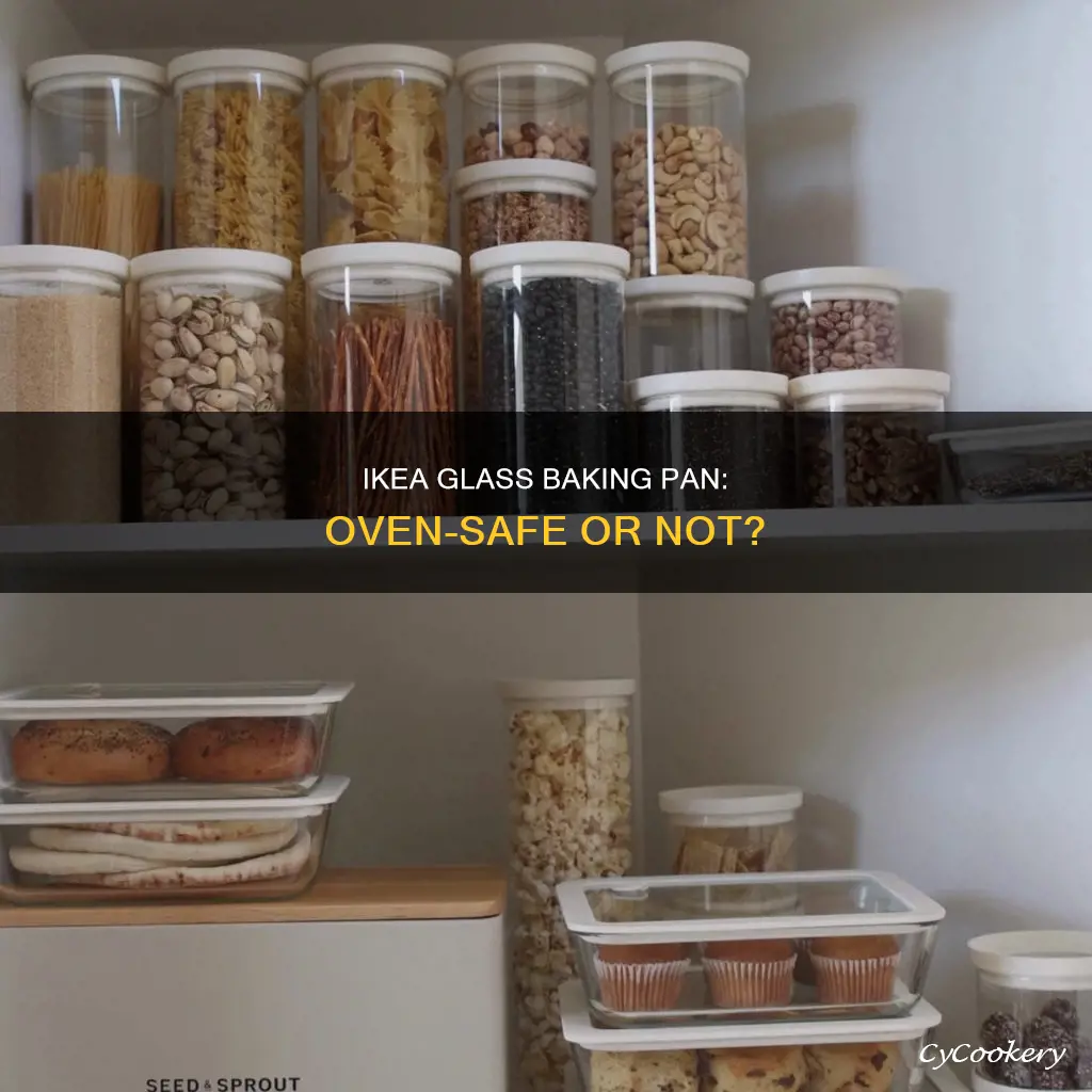 can ikea glass baking pan go in the oven