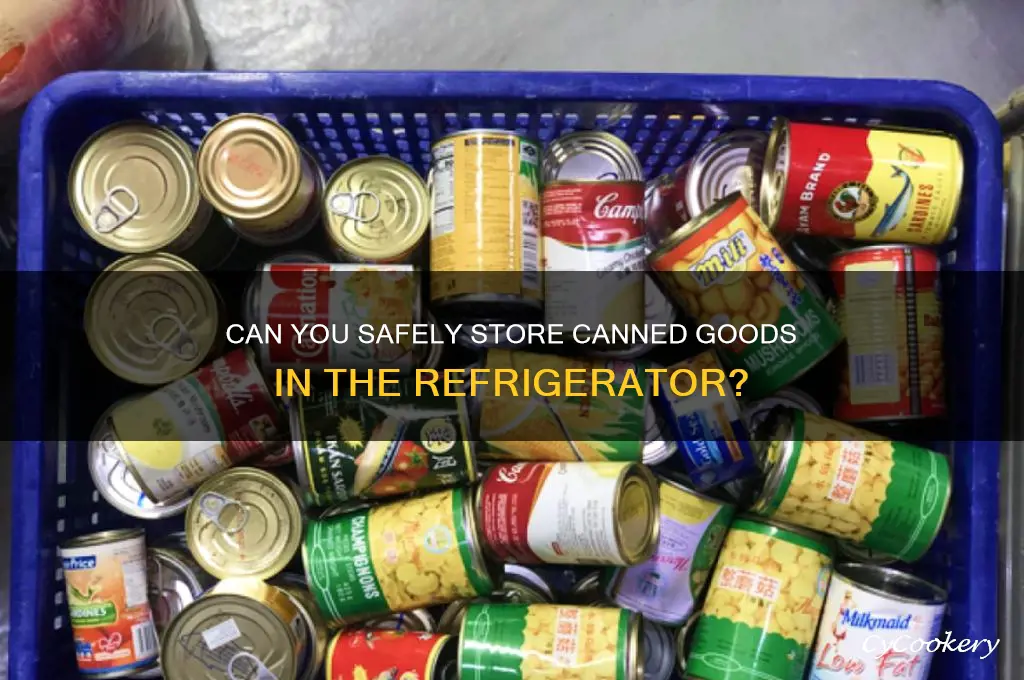can in refrigerator