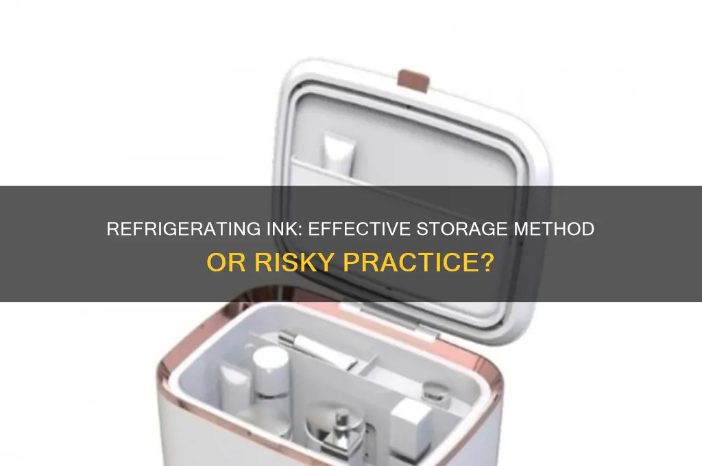 can ink be refrigerated for storing