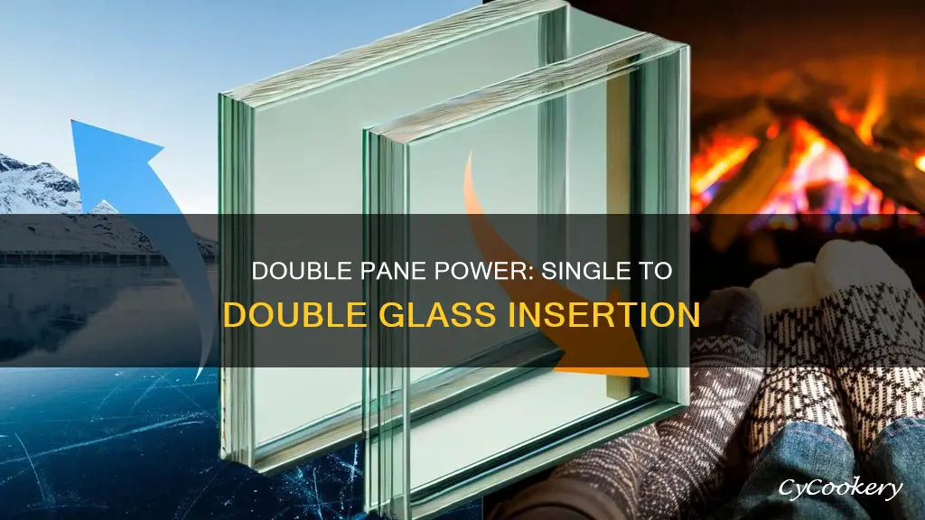 can insert double pane glass into a single