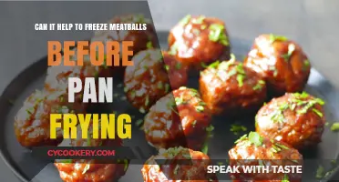 Freezing Meatballs: A Tasty Pan-Frying Technique