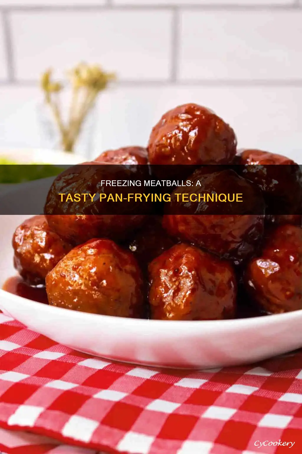 can it help to freeze meatballs before pan frying