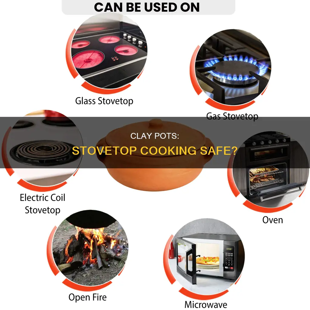 can italian clay cooking pots be used on a stove