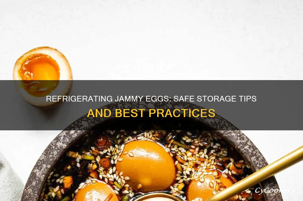 can jammy eggs be refrigerated