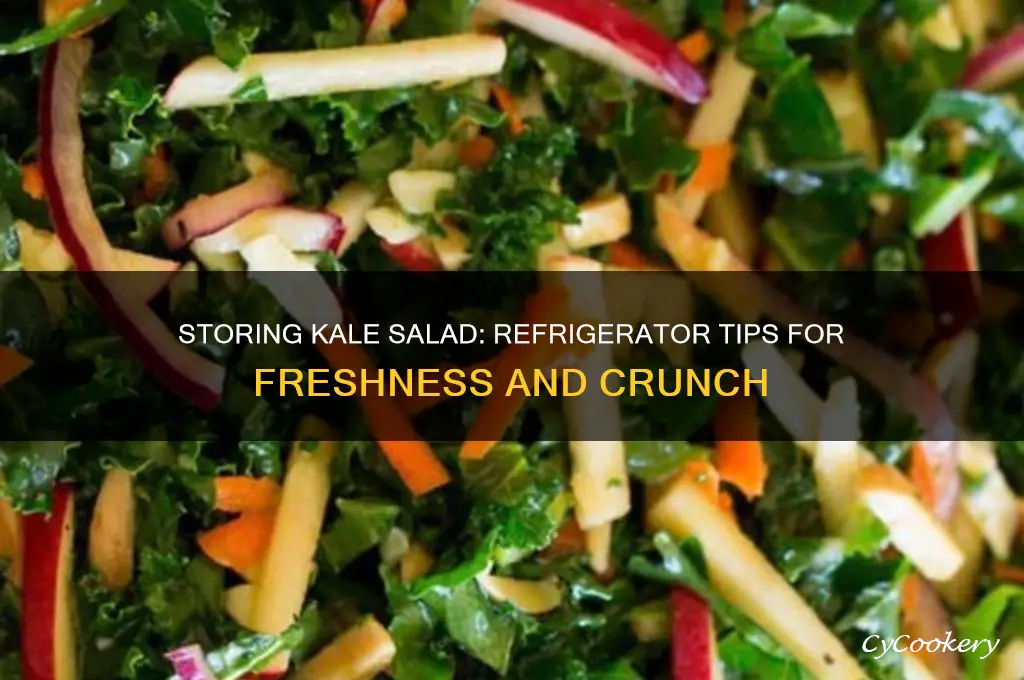 can kale salad be stored in the refrigerator