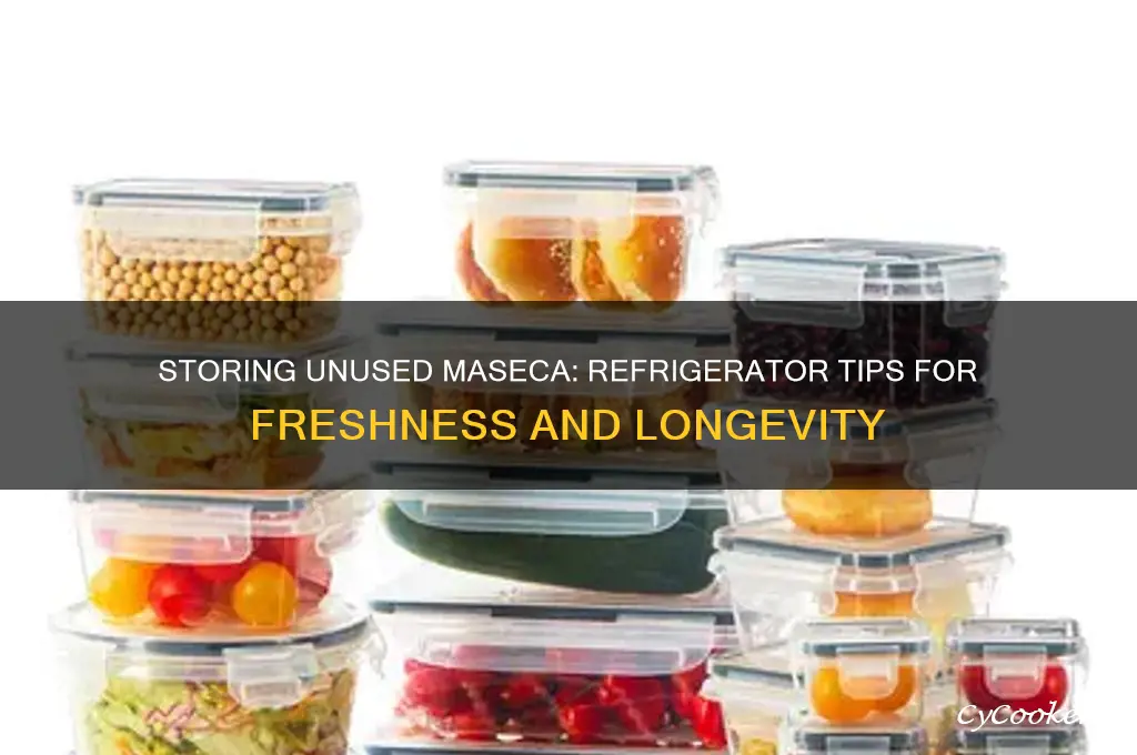 can l store unused maseca in the refrigerator