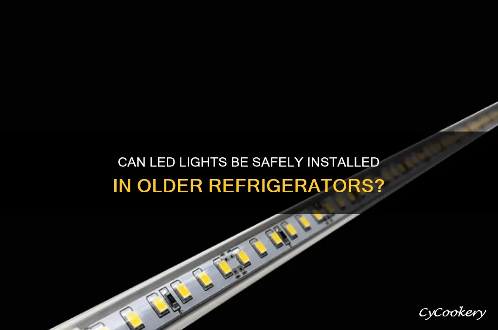 can led light safely go in old refrigerator